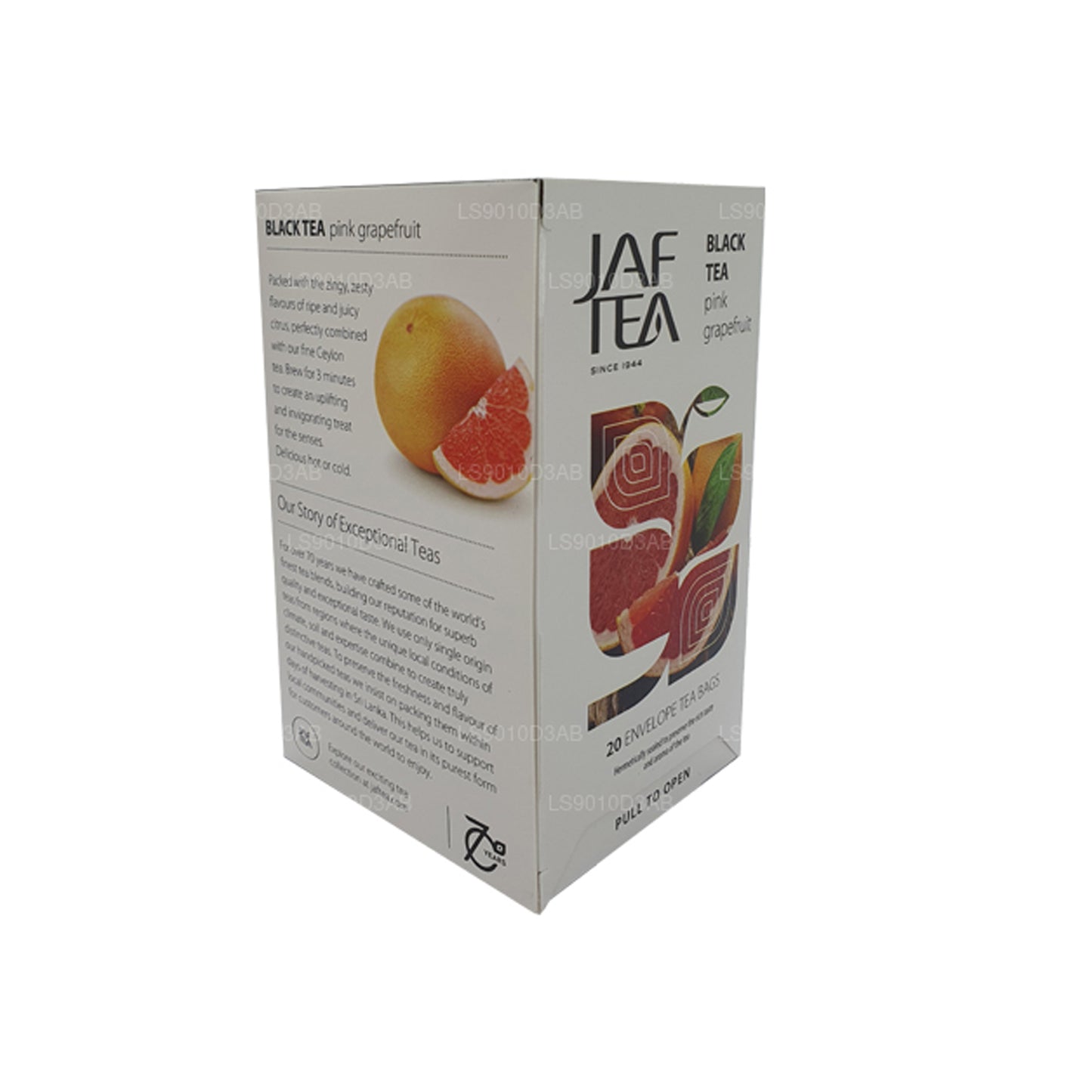 Jaf Tea ピュアフルーツコレクションブラックティーピンクグレープフルーツホイルエンベロープティーバッグ (30g)