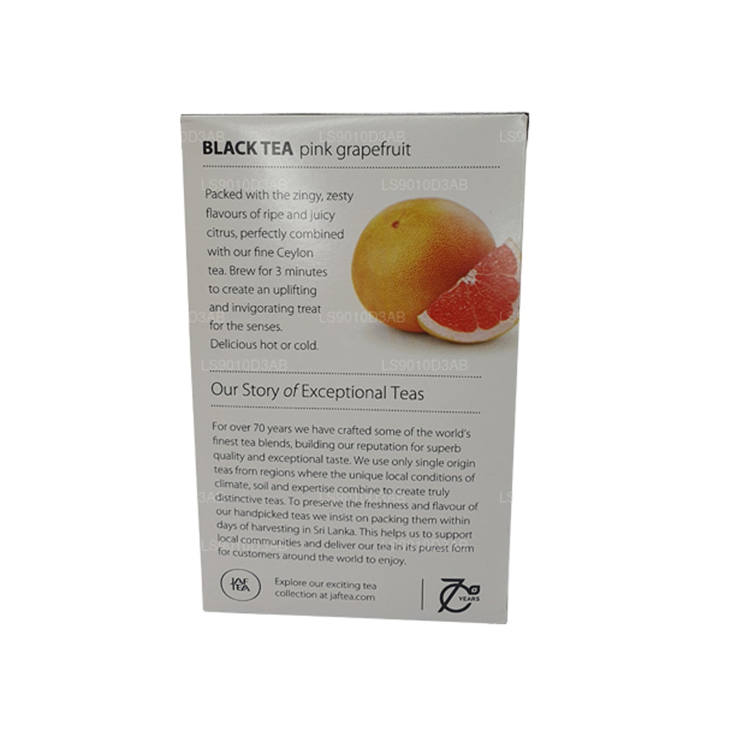 Jaf Tea ピュアフルーツコレクションブラックティーピンクグレープフルーツホイルエンベロープティーバッグ (30g)