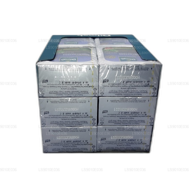 Dilmah Blackcurrant Flavored Tea (20g) 10 Individually Foil Wrapped Bags (12 Pack)