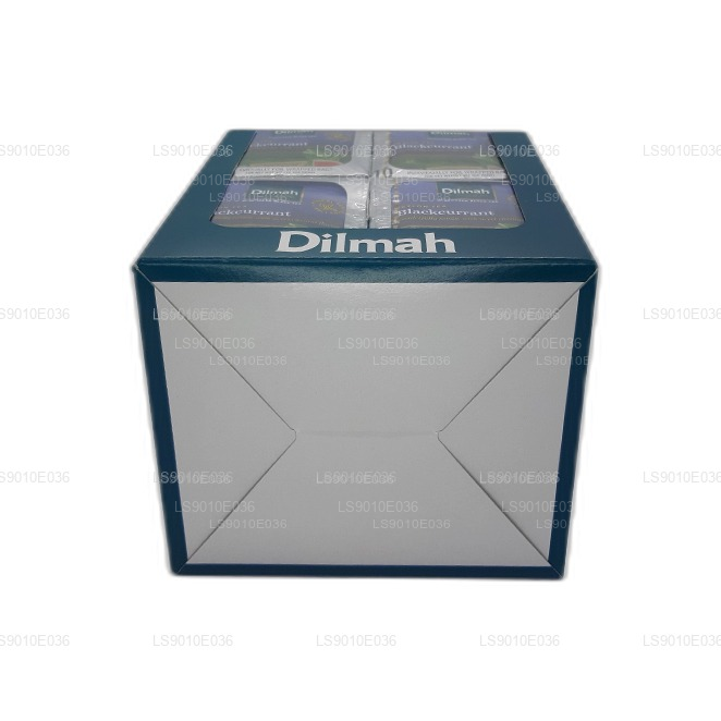Dilmah Blackcurrant Flavored Tea (20g) 10 Individually Foil Wrapped Bags (12 Pack)