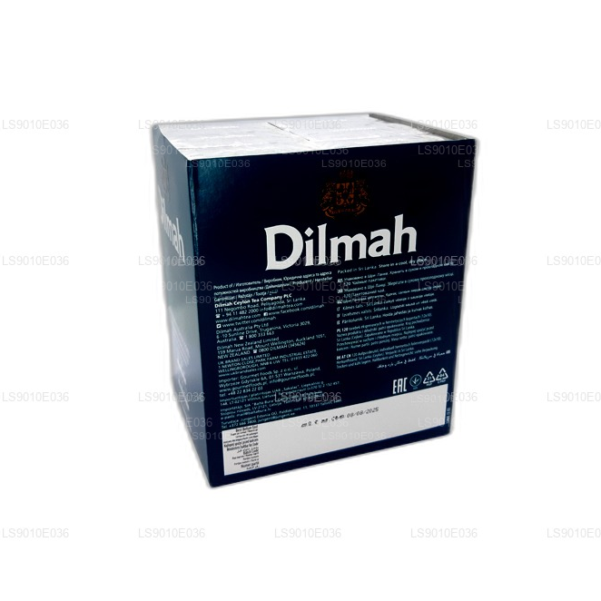 Dilmah Blackcurrant Flavored Tea (20g) 10 Individually Foil Wrapped Bags (12 Pack)