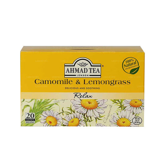 Ahmad Chamomile and Lemongrass Tea (40g)  20 Foil Wrapped Tea Bags