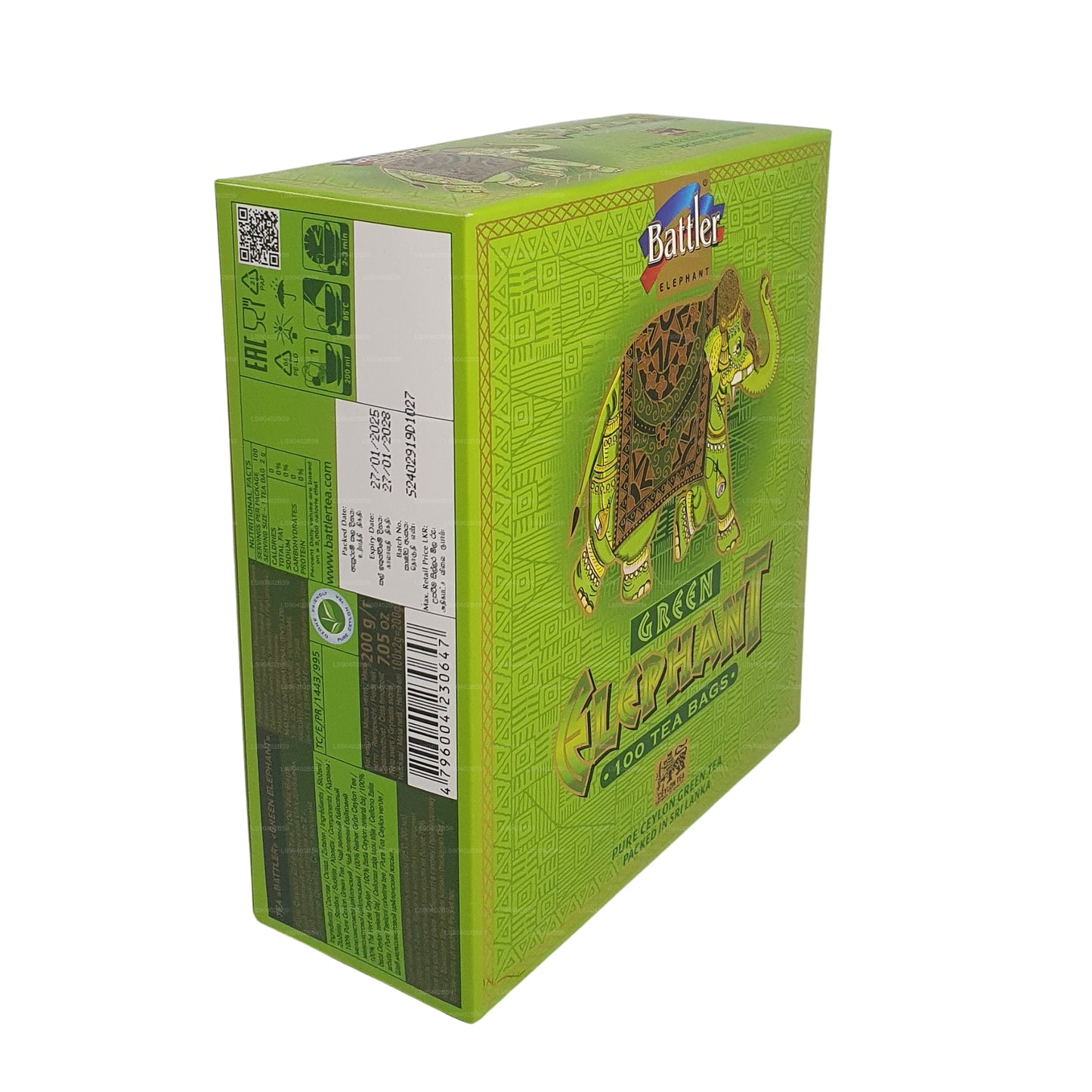 Battler Green Elephant (50g) 25 čajových sáčků