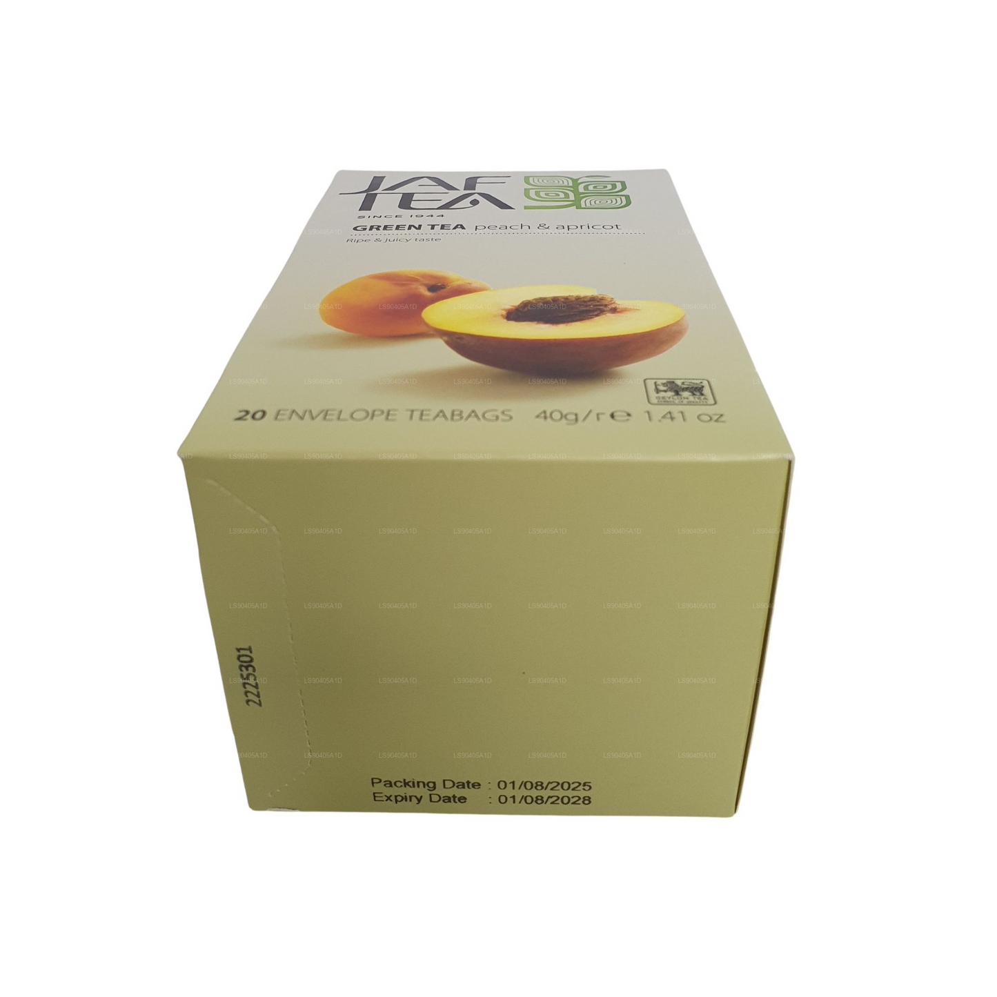 Jaf Tea Peach And Apricot Green Tea  (40g) 20 Foil Envelope Tea Bags