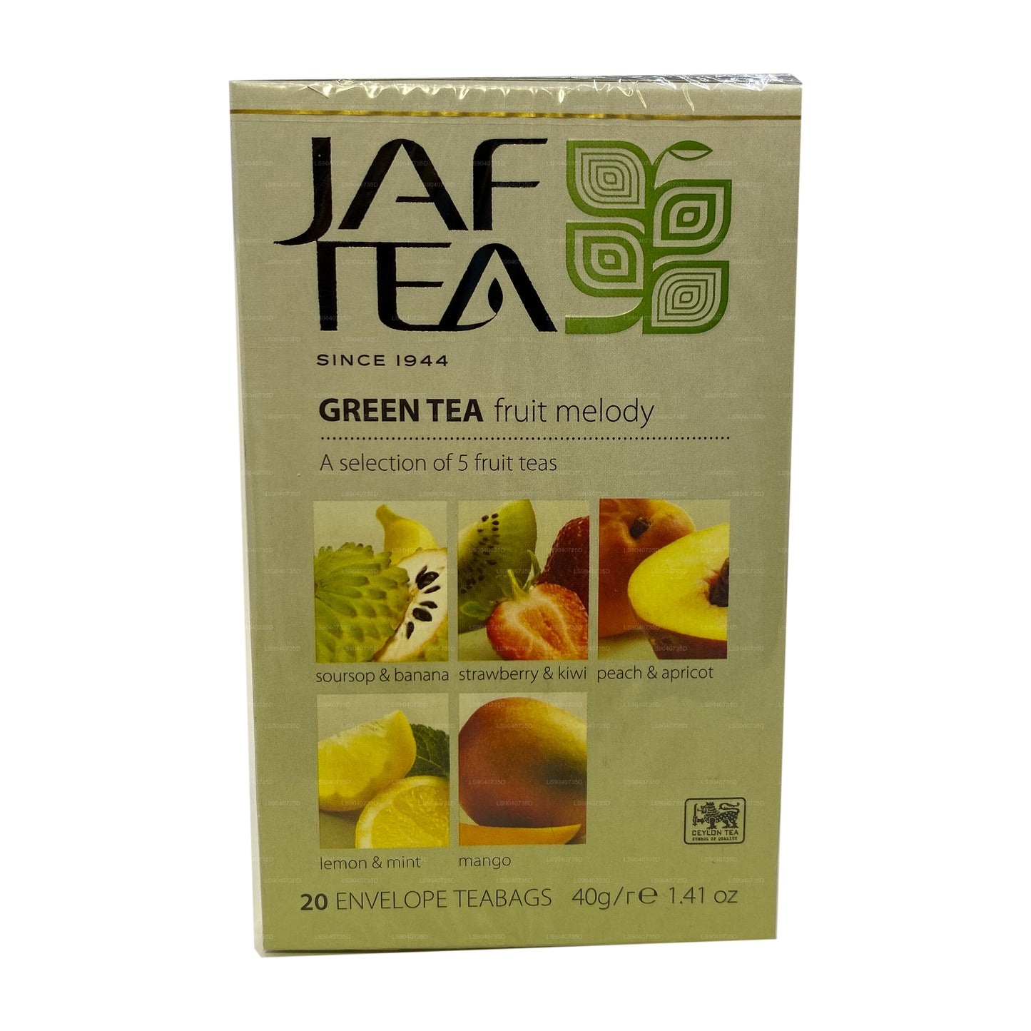 Jaf Tea Pure Green Collection Tè verde Fruit Melody (40 g) 20 bustine di tè