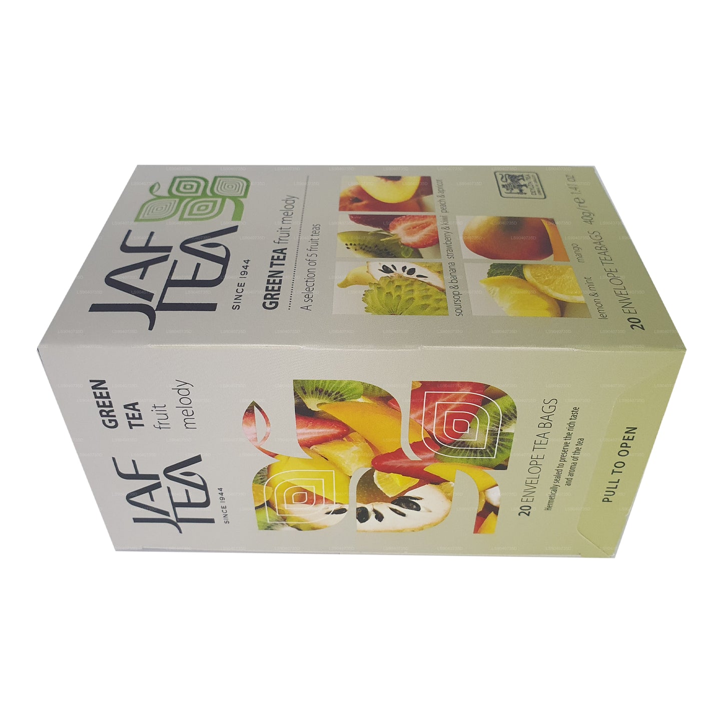 Jaf Tea Pure Green Collection Tè verde Fruit Melody (40 g) 20 bustine di tè