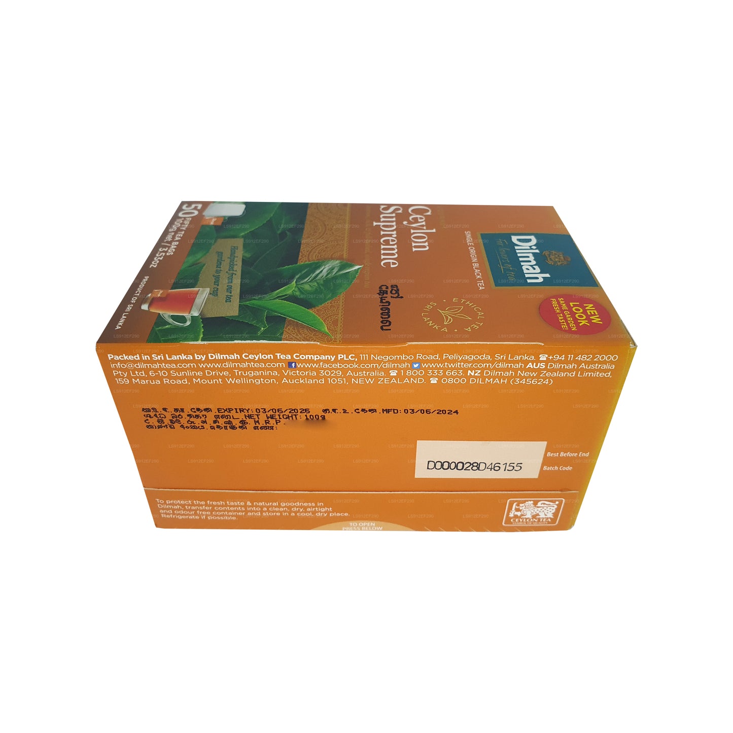 Dilmah Ceylon Supreme (100g) 50 Çay Poşeti