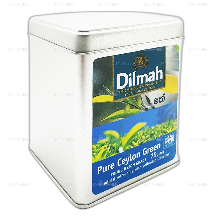 Dilmah Pure Ceylon Zielona Herbata (YOUNG HYSON GRADE) Luźna herbata liściasta (75g) Caddy