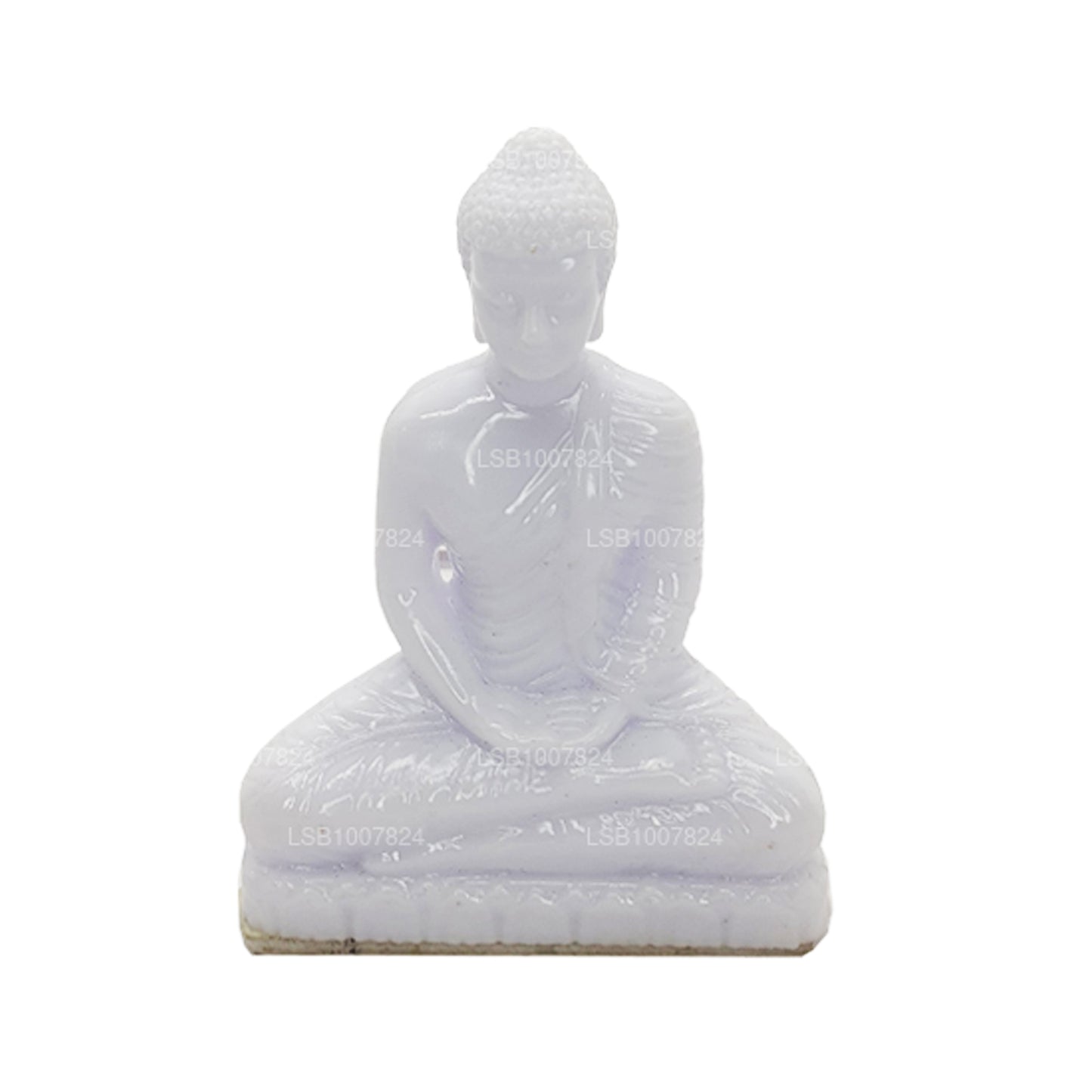 Boeddhabeeld (witte kleur) voor autodashboard (7 cm x 3 cm)