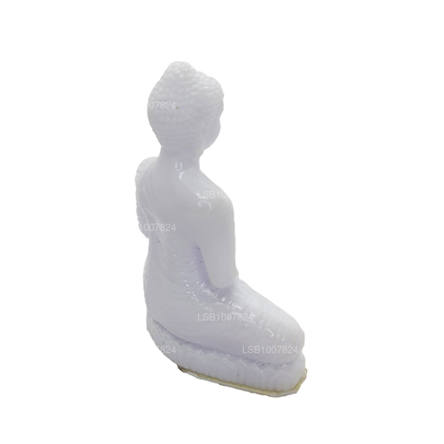 Boeddhabeeld (witte kleur) voor autodashboard (7 cm x 3 cm)
