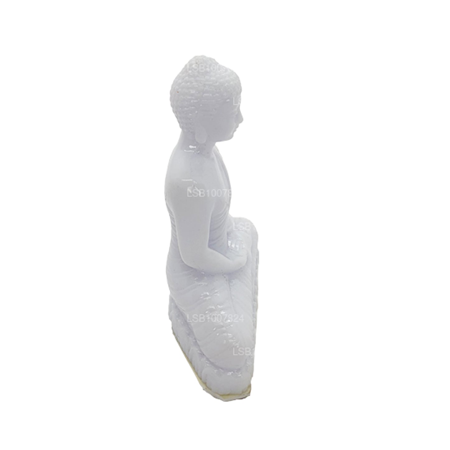 Boeddhabeeld (witte kleur) voor autodashboard (7 cm x 3 cm)