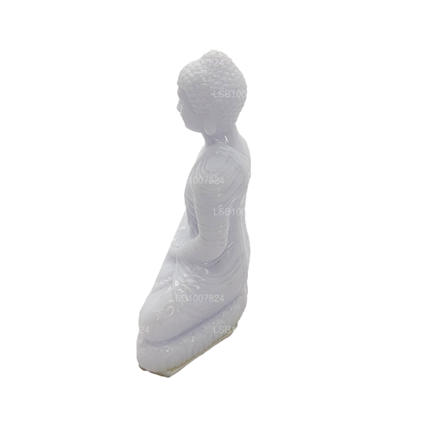 Boeddhabeeld (witte kleur) voor autodashboard (7 cm x 3 cm)