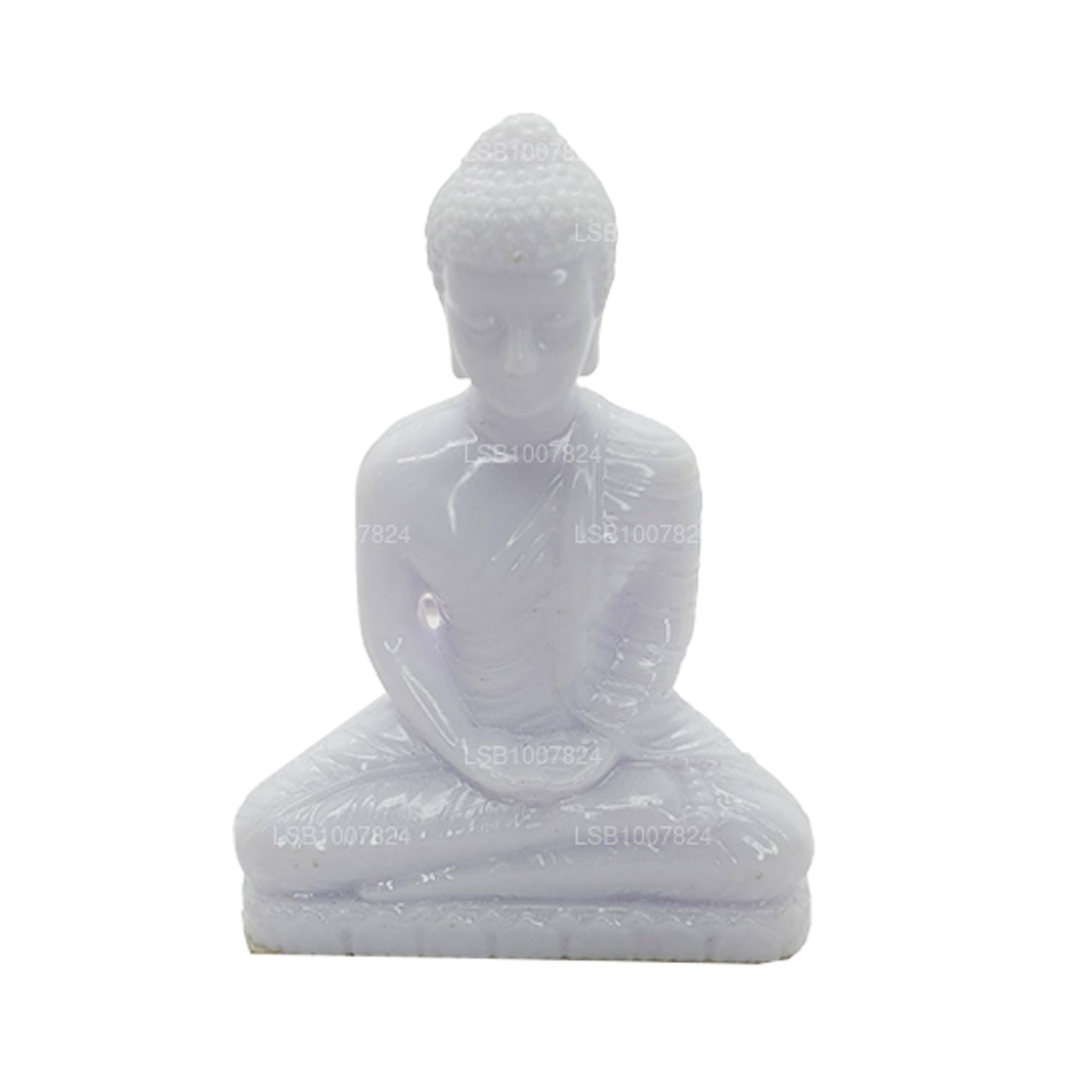 Boeddhabeeld (witte kleur) voor autodashboard (7 cm x 3 cm)