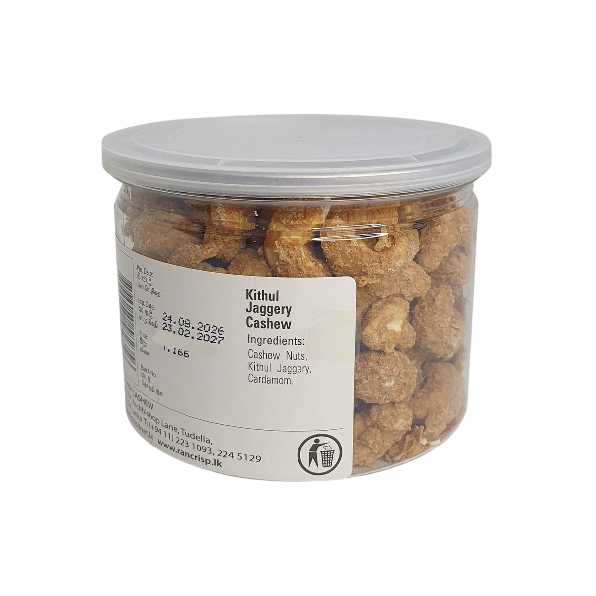 Rancrisp Kithul Jaggery Cashew Nuts (250g)