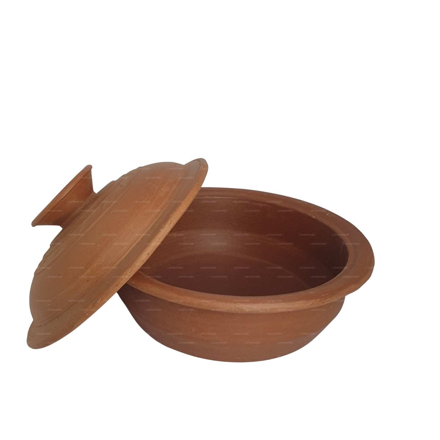 Pentola in terracotta con coperchio
