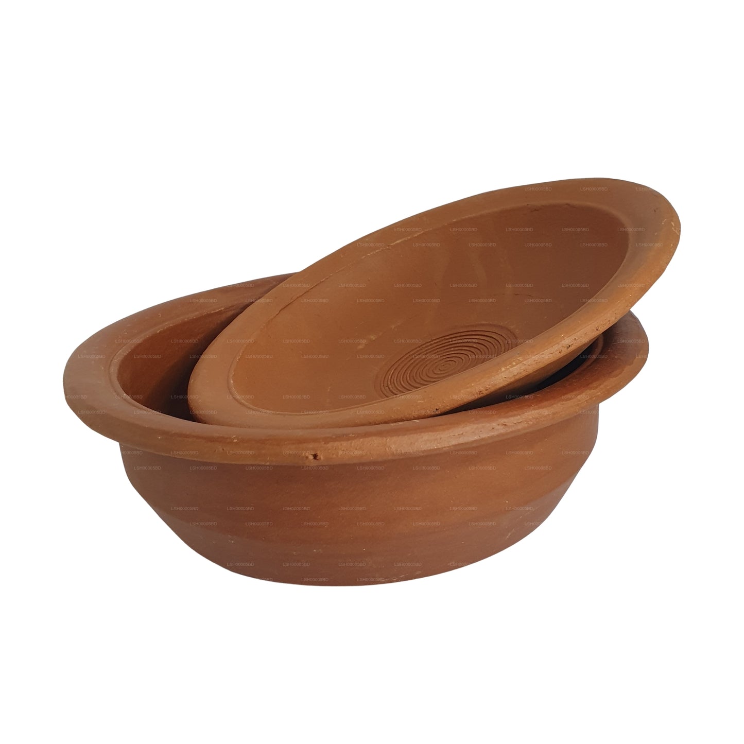 Pentola in terracotta con coperchio