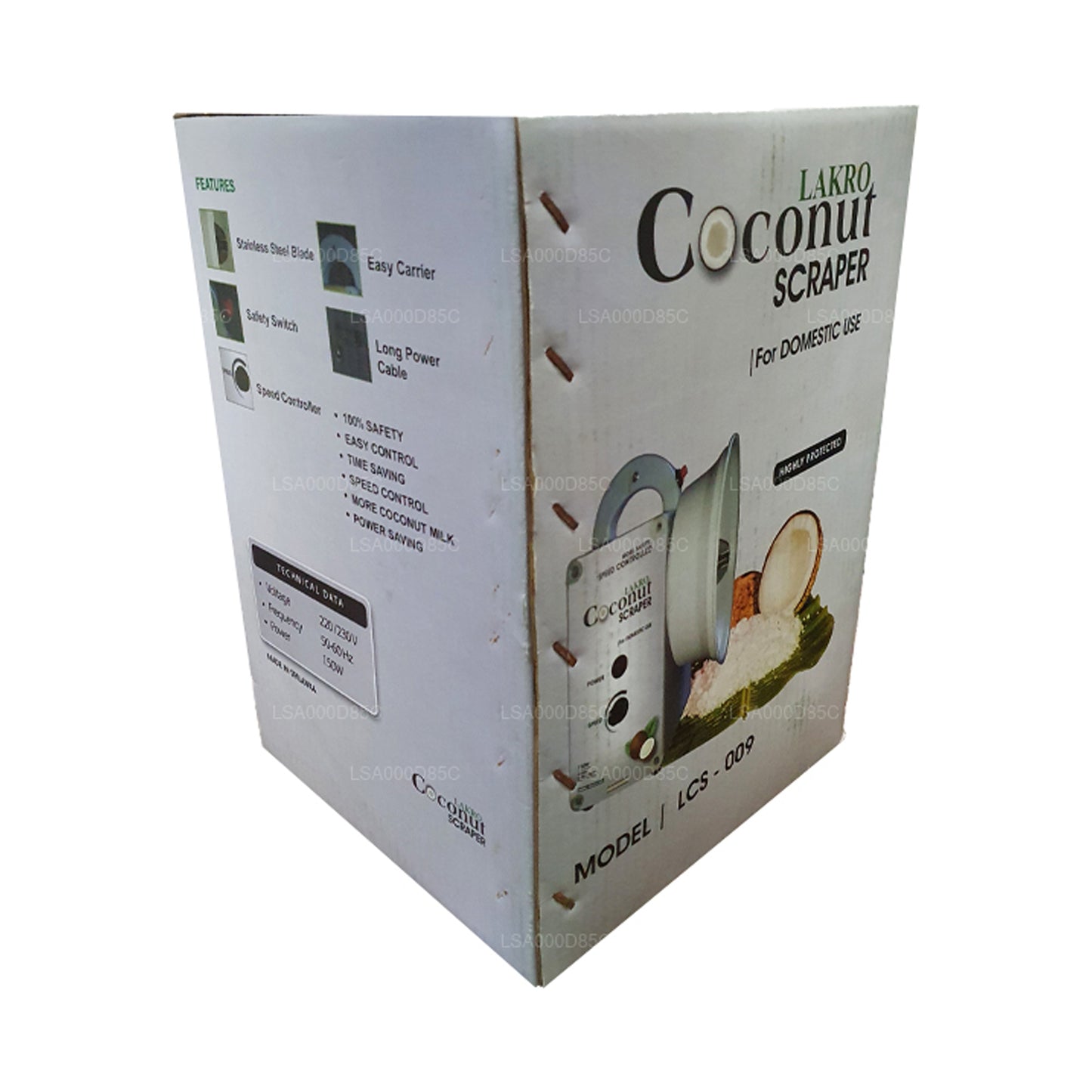 Raspador de coco eléctrico doméstico Lakpura (230 V)
