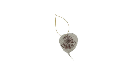 Ornamento da appendere con foglie di Bodhi naturali
