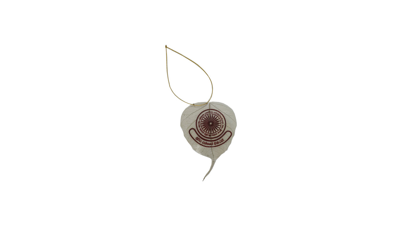 Ornamento da appendere con foglie di Bodhi naturali