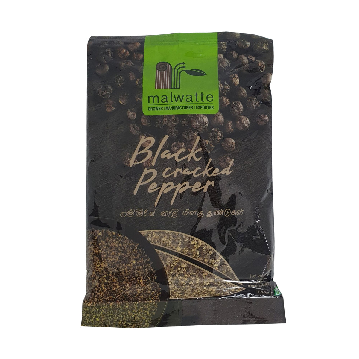 Malwatte Spices Black Cracked Pepper (100g)
