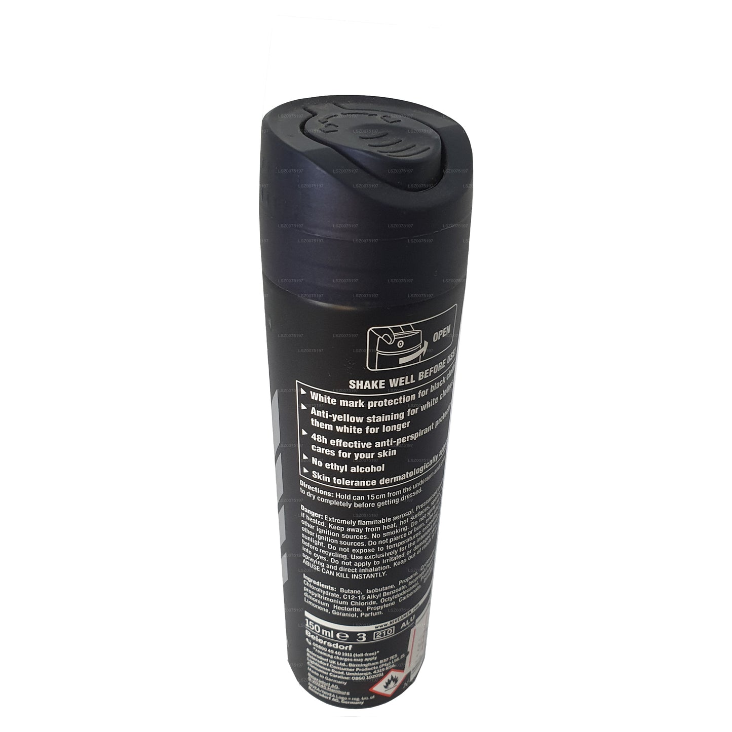Nivea Invisible Deo Spray voor mannen, zwart en wit (250 ml)
