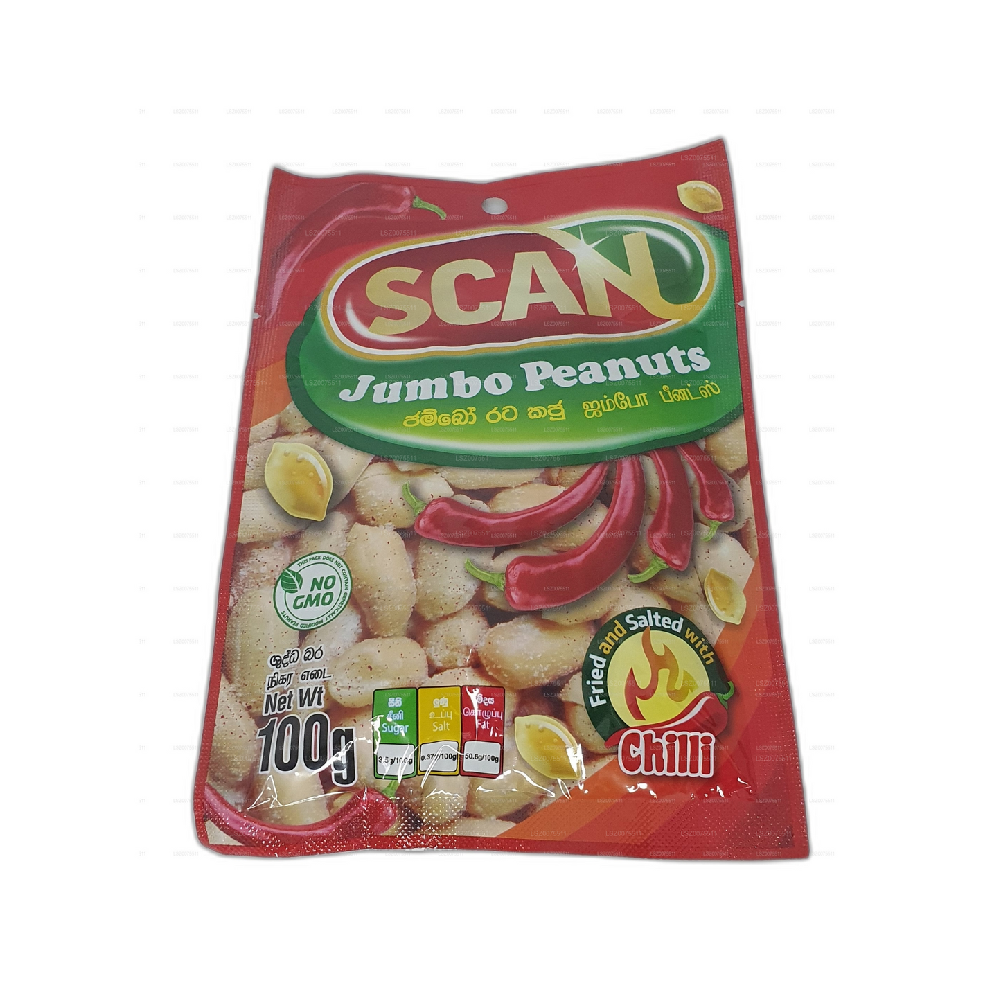 Scan Chilli Jumbo Arašídy (100g)