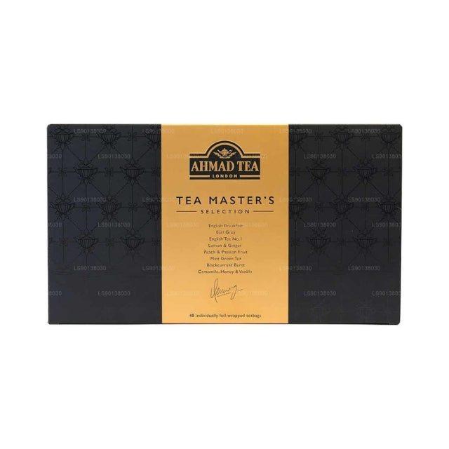 Ahmad Tea Master’S Selection (96g) 48 Foil Tea Bags - Black & Gold