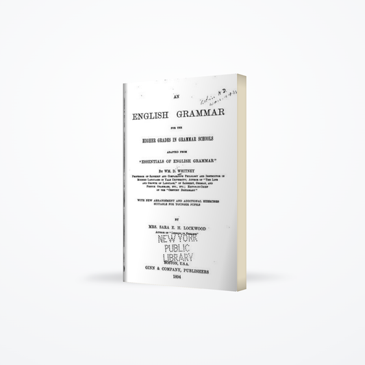 English Grammar For Higher Grades