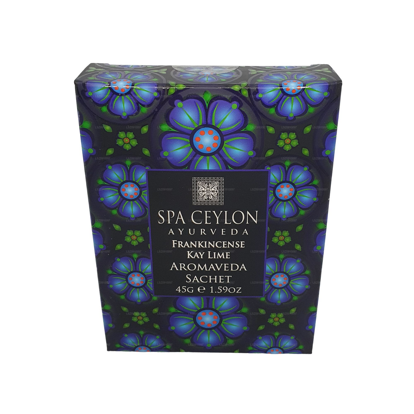 spa ceylon frankincense kay lime aromaveda sachet (45g)