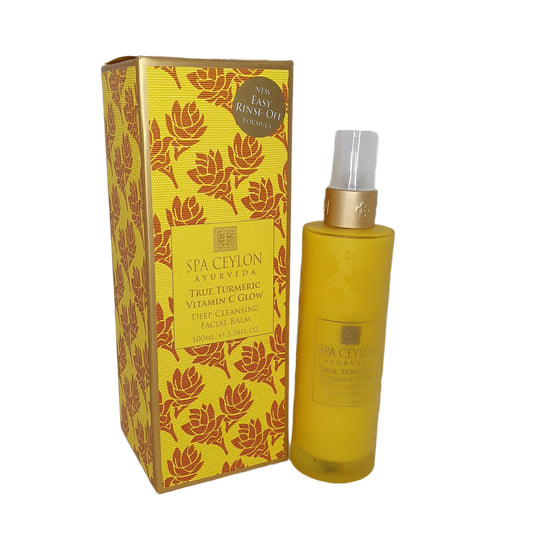 Spa Ceylon True Turmeric - Vitamin C Glow - Deep Cleansing Facial Balm (100ml)