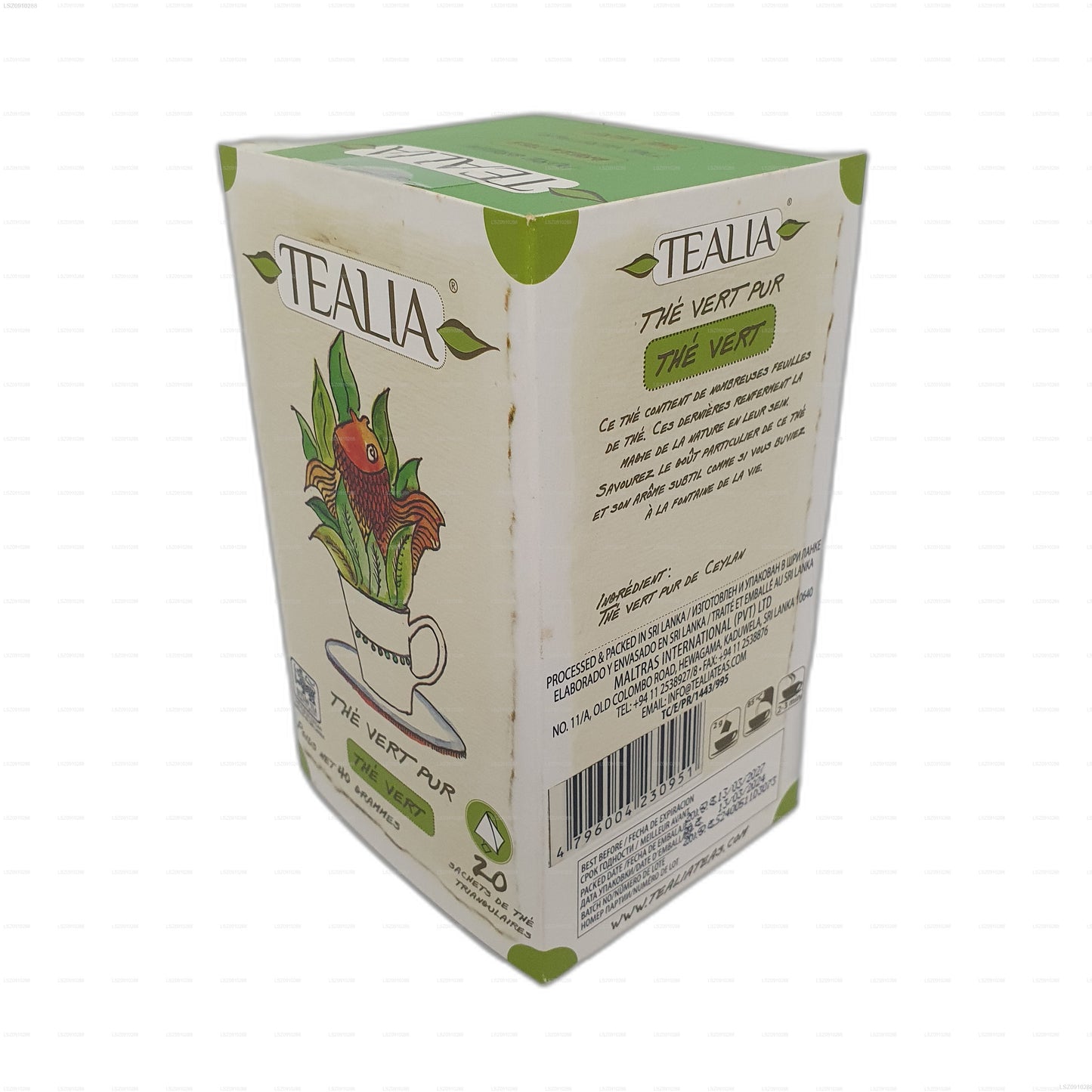 Teali The Vert Green (40g) 20 Pyramid Tea Bags