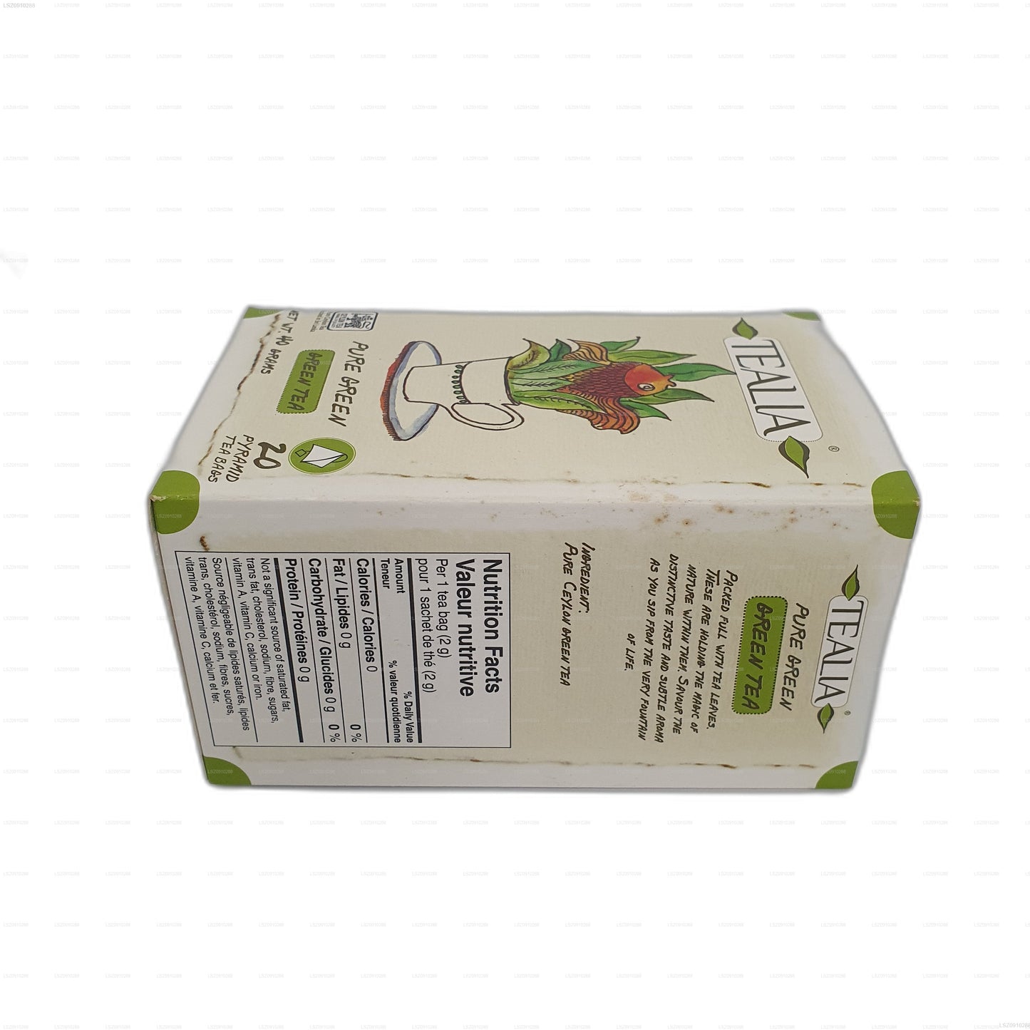 Teali The Vert Green (40g) 20 Pyramid Tea Bags