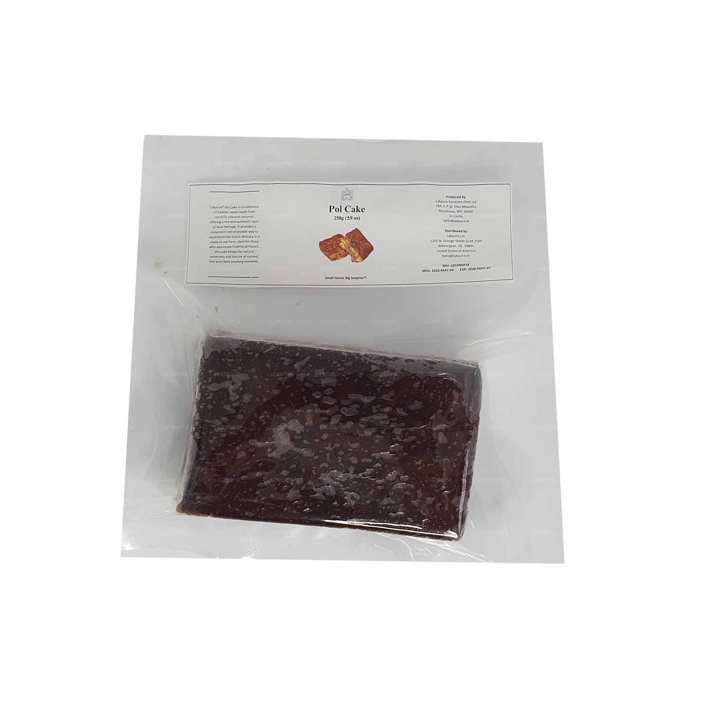 Lakpura® Gâteau de Noix de Coco