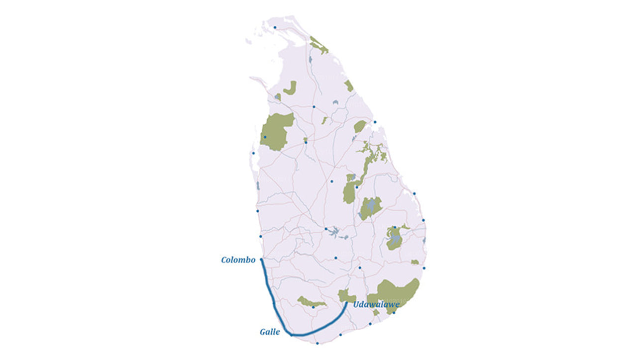 Udawalawe and Galle from Colombo (2 Days)