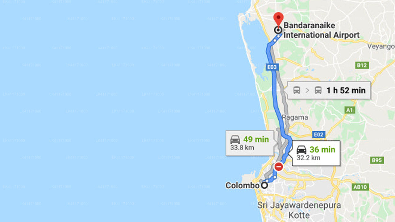 Colombo Airport (CMB) to Colombo City Private Transfer by Toyota Prado Limousine