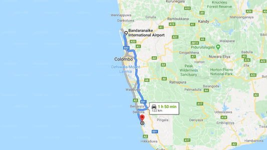 Transfer between Colombo Airport (CMB) and Riu Sri Lanka All Inclusive, Ahungalla