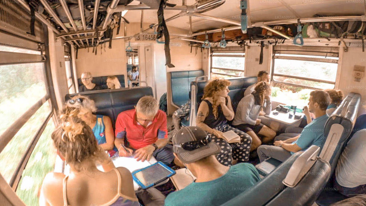 Viaje en tren de Ella a Peradeniya (número de tren: 1002 «Denuwara Menike»)