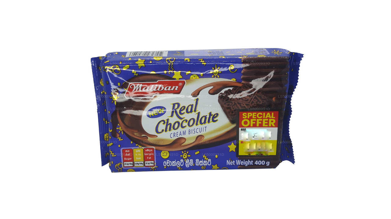 말리반 리얼 초콜릿 크림 비스킷 (400g)