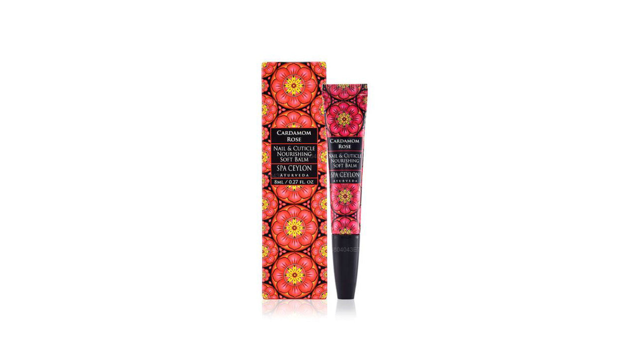 Spa Ceylon kardemumma Rose Nail och nagelband närande mjuk balsam (8ml)