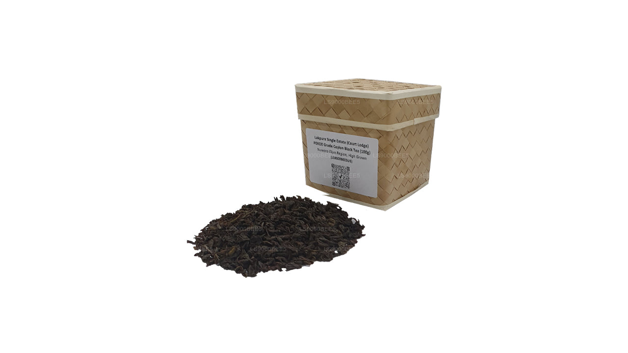 Lakpura Single Estate (Court Lodge) Tè nero di Ceylon di grado PEKOE (100 g)