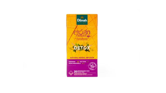 Infusión de hierbas naturales Dilmah Arana Detox (20 bolsitas de té sin etiqueta)