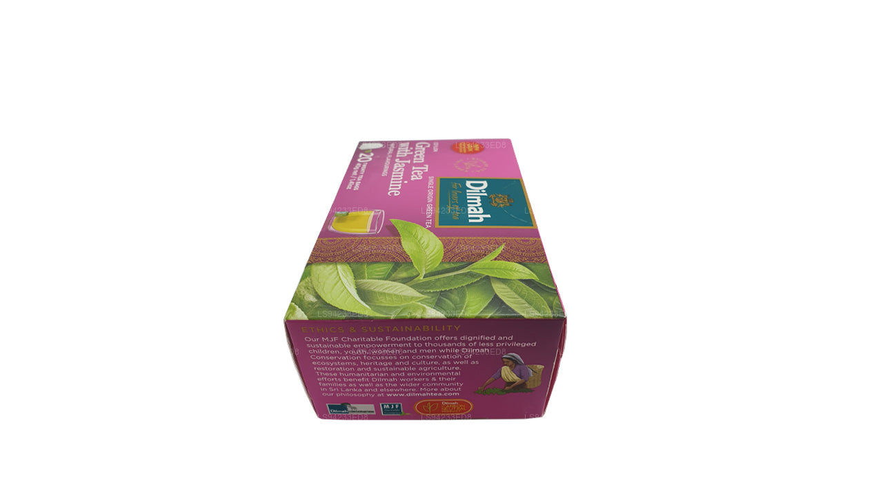 Dilmah Ceylon groene thee met jasmijn (40 g) 20 theezakjes